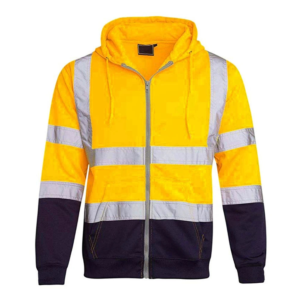 Reflective Work Hoodie – High Visibility For Construction