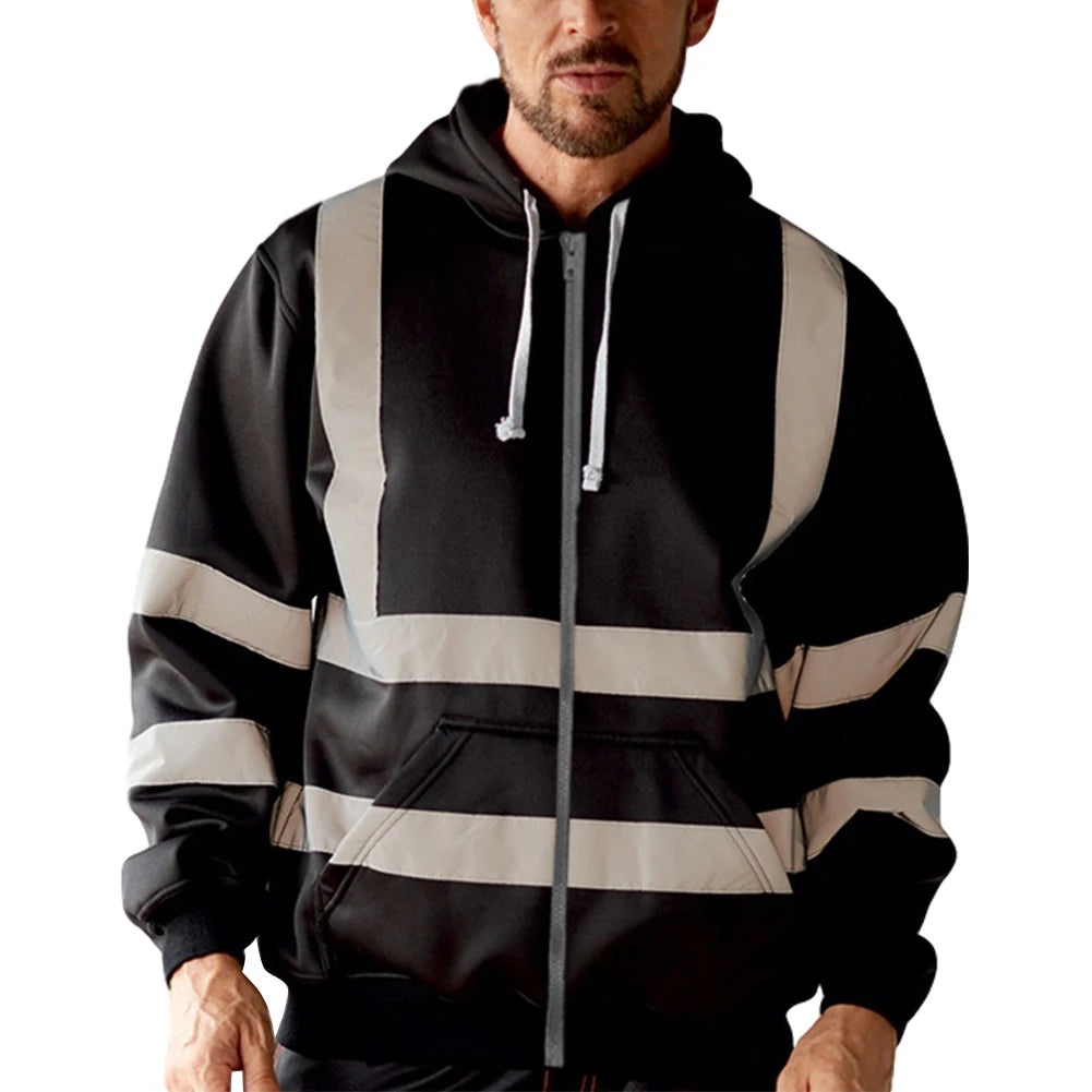 Reflective Work Hoodie – High Visibility For Construction